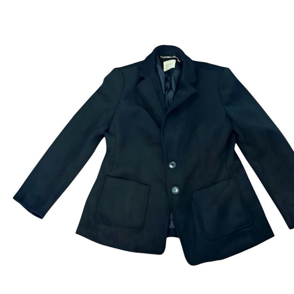 Ellie Tahari, faux leather black blazer size 10